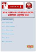 REL A 275 Ultimate Study Bundle &lpar;2026&ndash;2027&rpar; &vert; Midterm&comma; Final Exam&comma; Notes&comma; Questions & Complete Review