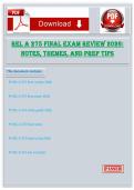 REL A 275 Final Exam Review 2026 Notes&comma; Themes&comma; and Prep Tips