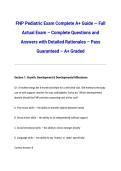 FNP Pediatric Exam Complete A&plus; Guide &mdash; Fall 2026&sol;2027 Actual Exam &ndash; Complete Questions and Answers with Detailed Rationales &ndash; Pass Guaranteed &ndash; A&plus; Graded