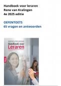 Oefentoets Handboek voor leraren Rene van Kralingen 2025 editie &sol; 9789046908839 &sol;&NewLine;