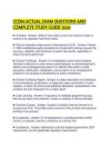 CCDM ACTUAL EXAM QUESTIONS AND&NewLine;COMPLETE STUDY GUIDE 2026