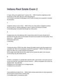 Indiana Real Estate Managing Broker Exams REVISED AND UPDATED FOR 2026&sol;2027 ACTUAL EXAM COMPLETE QUESTIONS AND CORRECT DETAILED ANSWERS &lpar;VERIFIED ANSWERS&rpar; &vert;ALREADY GRADED A&plus;&vert;&vert;BRAND NEW&excl;&excl; &lpar;ALL BUNDLED HERE&excl;&excl;&excl;&rpar;