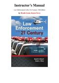 Solution Manual for Law Enforcement in the 21st Century&comma; 4th edition by Heath Grant&comma; Karen Terry&comma; Chapter 1-13 &vert; All Chapters
