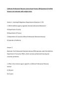 California Professional Fiduciary License Exam Practice 200 Questions & Verified Answers