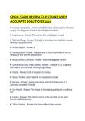 CPOA EXAM REVIEW QUESTIONS WITH&NewLine;ACCURATE SOLUTIONS 2026