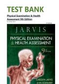 TEST BANK Physical Examination & Health Assessment 9th Edition by Carolyn Jarvis&vert; All Chapters Covered&vert; EDITABLE PDF&vert;&vert;ISBN 978-0323809849&period;LATEST EDITION&period;