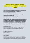 NGWA - STUDY QUESTIONS - GENERAL DRILLING EXAM &lpar;ANSWERED&rpar; CORRECTLY TO SCORE A&plus;