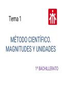 F&iacute;sica y Qu&iacute;mica 1&ordm; Bachillerato - Tema 1&colon; M&eacute;todo Cient&iacute;fico y Herramientas Matem&aacute;ticas &lpar;Vectores&rpar;