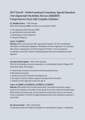SEVI Test &num;2 &ndash; Welsh Functional Curriculum&comma; Special Education &sol; Developmental Disabilities Services &lpar;2026&sol;2027&rpar; Comprehensive Exam with Complete Solutions