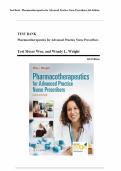 Test bank for Pharmacotherapeutics for Advanced Practice Nurse Prescribers Sixth Edition with test questions and answers graded A&plus;