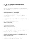 CCRP Exam 2025 Complete Study Guide and Clinical Research Certification Preparation Notes