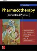 Test bank for Pharmacotherapy Principles and Practice&comma; Fifth Edition 5th Edition with test questions and answers graded A&plus;