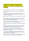 SHRM BASK EXAM QUESTIONS & VERIFIED CORRECT ANSWERS ALL PASSED