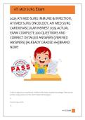 MED SURG Final exam 4 Latest Test Bank with Over 200 Questions and correct answers with rationales &vert; Medical Surgical Nursing II Latest Final Exam Review &sol; Med Surge 2 final exam