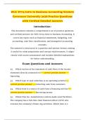 WGU D774 Intro to Business Accounting Western Governors University 2026 Practice Questions with Verified Detailed Answers