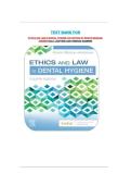 Test Bank For Ethics and Law in Dental Hygiene 4th Edition by Kristin Minihan-Anderson&vert;&vert;ISBN NO&colon;10&comma;0323761194&vert;&vert;ISBN NO&colon;13&comma;978-0323761192&vert;&vert;All Chapters&vert;&vert;Complete Guide A&plus;&NewLine;
