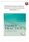 Family Practice Guidelines &ndash; 6th Edition &lpar;Cash&comma; Glass & Mullen&rpar; &vert; Test Bank Chapters 1&ndash;23 &vert; ISBN&colon; 9780826173546 &vert;Complete Version&NewLine;