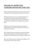 WELLCARE ACT MASTERY EXAM &NewLine;FLASHCARDS AND HIGH-YIELD TOPICS 2026 