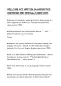 WELLCARE ACT MASTERY EXAM PRACTICE &NewLine;QUESTIONS AND RATIONALE GUIDE 2026