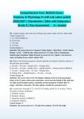 BIOS 255 Comprehensive Final Exam&colon; Anatomy & Physiology III with Lab 2026&sol;2027 &vert; Chamberlain &vert; Q&A with Rationales &vert; Grade A &vert; Pass Guaranteed - A&plus; Graded