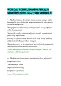 WGU D351 ACTUAL EXAM PAPER 2026 &NewLine;QUESTIONS WITH SOLUTIONS GRADED A&plus;