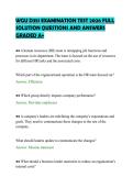 WGU D351 EXAMINATION TEST 2026 FULL &NewLine;SOLUTION QUESTIONS AND ANSWERS &NewLine;GRADED A&plus; 