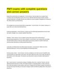 PMTI exams with complete questions and correct answers&period;docx