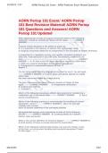 AORN Periop 101 Exam Questions and Answers &vert; Perioperative Nursing Study Guide