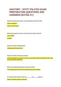 Anatomy Stott Pilates Exam Questions and Answers &vert; Certification Study Guide