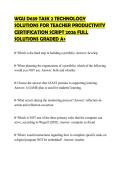 WGU D639 TASK 2 TECHNOLOGY &NewLine;SOLUTIONS FOR TEACHER PRODUCTIVITY &NewLine;CERTIFICATION SCRIPT 2026 FULL &NewLine;SOLUTIONS GRADED A&plus;