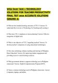 WGU D639 TASK 2 TECHNOLOGY &NewLine;SOLUTIONS FOR TEACHER PRODUCTIVITY &NewLine;FINAL TEST 2026 ACCURATE SOLUTIONS &NewLine;GRADED A&plus;