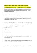 MICHIGAN BUILDERS LICENSE EXAM QUESTIONS AND ANSWERS NEWEST RATED A&plus; 2025&sol;2026 UPDATED NEW&excl;&excl;