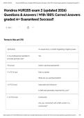 Hondros NUR205 exam 2 &lpar;updated 2026&rpar; Questions & Answers &vert; With 100&percnt; Correct Answers graded A&plus; Guaranteed Success&excl;&excl;&NewLine;&NewLine;