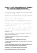 GCU MKT-315 FINAL COMPREHENSIVE STUDY GUIDE 2026&NewLine;FULL QUESTIONS AND SOLUTIONS GRADED A&plus;
