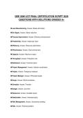 GEB 3006 UCF FINAL CERTIFICATION SCRIPT 2026&NewLine;QUESTIONS WITH SOLUTIONS GRADED A&plus;
