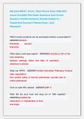 Maryland MPJE &vert; Exam &vert;&vert; Most Recent Exam 2026-2027 &NewLine;Actual Complete Real Exam Questions And Correct              &NewLine;Answers &lpar;Verified Answers&rpar; Already Graded A&plus; &vert;               &NewLine;Guaranteed Success&excl;&excl; Newest Exam &vert; Just                             &NewLine;Releas