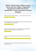 NR606 &sol; NR 606 Week 4 Midterm Exam &vert; &NewLine;Latest 2026&sol;2027 Edition &vert; Diagnosis & &NewLine;Management in PMH II Practicum &vert; &NewLine;Chamberlain &vert; Practice Questions & Accurate &NewLine;Solutions