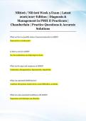 NR606 &sol; NR 606 Week 5 Exam &vert; Latest &NewLine;2026&sol;2027 Edition &vert; Diagnosis & &NewLine;Management in PMH II Practicum &vert; &NewLine;Chamberlain &vert; Practice Questions & Accurate &NewLine;Solutions 