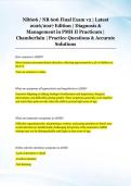 NR606 &sol; NR 606 Final Exam v2 &vert; Latest &NewLine;2026&sol;2027 Edition &vert; Diagnosis & &NewLine;Management in PMH II Practicum &vert; &NewLine;Chamberlain &vert; Practice Questions & Accurate &NewLine;Solutions 