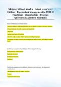 NR606 &sol; NR 606 Week 1 &vert; Latest 2026&sol;2027 &NewLine;Edition &vert; Diagnosis & Management in PMH II &NewLine;Practicum &vert; Chamberlain &vert; Practice &NewLine;Questions & Accurate Solutions
