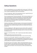 Gallup Questions REVISED AND UPDATED FOR 2026&sol;2027 ACTUAL EXAM COMPLETE QUESTIONS AND CORRECT DETAILED ANSWERS &lpar;VERIFIED ANSWERS&rpar; &vert;ALREADY GRADED A&plus;&vert;&vert;BRAND NEW&excl;&excl;&NewLine;