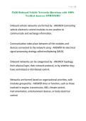 Ch26 Onboard Vehicle Networks Questions with 100&percnt; Verified Answers UPDATED&excl;&excl;&excl;&period;