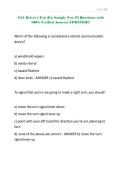 AAA Driver-s Test Q-s Sample Test -3 Questions with 100&percnt; Verified Answers UPDATED&excl;&excl;&excl;&period;