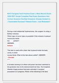 NCCT Surgical Tech Practice Exam &vert;&vert; Most Recent Exam &NewLine;2026-2027 Actual Complete Real Exam Questions And &NewLine;Correct Answers &lpar;Verified Answers&rpar; Already Graded A&plus;  &NewLine;&vert; Guaranteed Success&excl;&excl; Newest Exam &vert; Just Released&excl;&excl; 