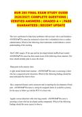 NUR 265 FINAL EXAM STUDY GUIDE 2026&sol;2027&vert; COMPLETE QUESTIONS &vert; VERIFIED ANSWERS &vert; GRADED A &plus; &vert; PASS GUARANTEED &vert; RECENT UPDATE&NewLine;