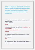 NICET Level III Hydraulics &lpar;2026&rpar; EXAM &vert;&vert; MOST RECENT &NewLine;EXAM 2026-2027 ACTUAL COMPLETE REAL EXAM QUESTIONS &NewLine;AND CORRECT ANSWERS &lpar;VERIFIED ANSWERS&rpar; ALREADY &NewLine;GRADED A&plus; &vert; GUARANTEED SUCCESS&excl;&excl; NEWEST EXAM &vert;                 &NewLine;JUST RELEASED&excl;&excl; 