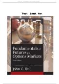 Test Bank for Fundamentals of Futures and Options Markets&comma; 9th Edition Hull &lpar;All Chapters included&rpar;&period;&NewLine;