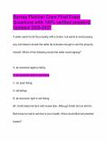 Barney Fletcher Cram Final Exam Questions with 100&percnt; verified answers&vert; Updated 2026-2027