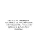 Test Bank for Microbiology Fundamentals&colon; A Clinical Approach 4th Edition Cowan & Smith