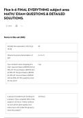 Ftce k-6 FINAL EVERYTHING subject area MATH&sol; EXAM QUESTIONS & DETAILED SOLUTIONS&period;